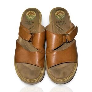 Earth Shoe Willow Leather Sandals Size 10 Comfort First Gelron 2000